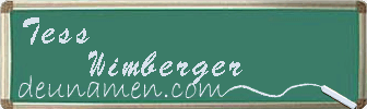 Tess Wimberger Visitenkarte